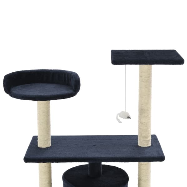 Klösträd med klöspelare och 95 cm mörkblå
