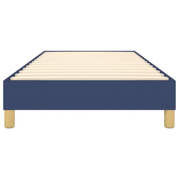 Boxspring-sängram blå 90x200cm tyg