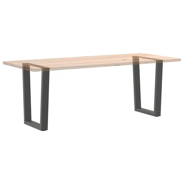 Matbordsben V-formade 2 st antracit 70x(72-73,3) cm stål