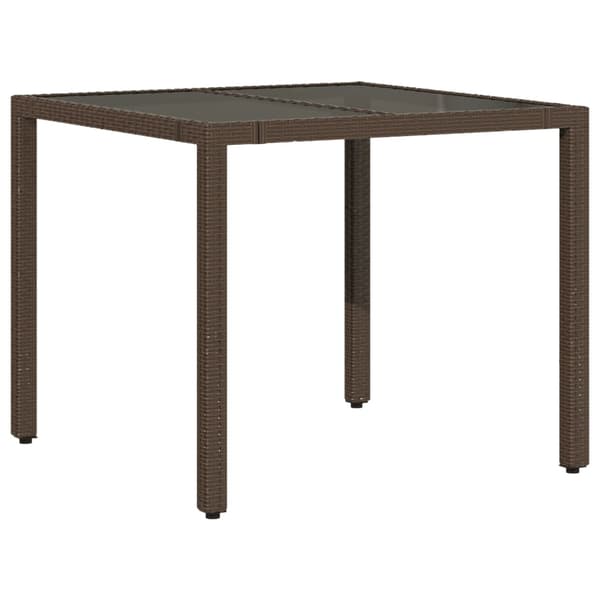 Caféset med dynor 3 delar brun konstrotting
