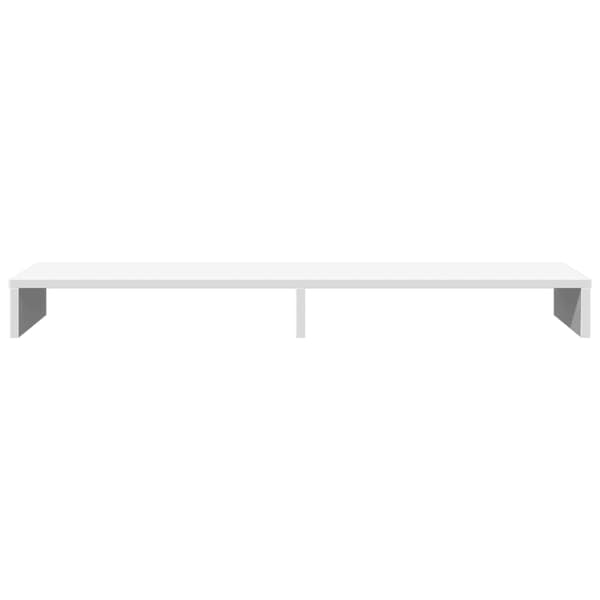 Skärmställ vit 100x27x10 cm konstruerat trä