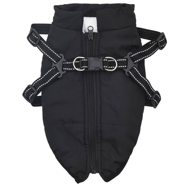 Hund Kappa Svart L36 Fleece och Polyester