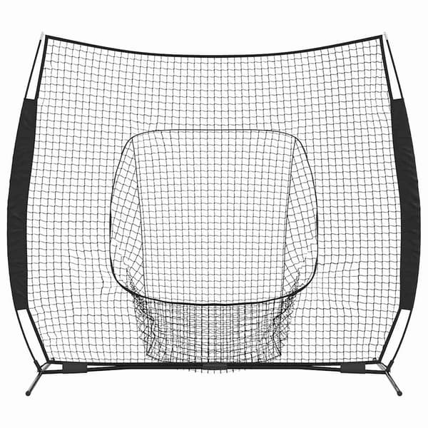 Basebollnät för träning Svart 250 x 106 x 209 cm Polyester