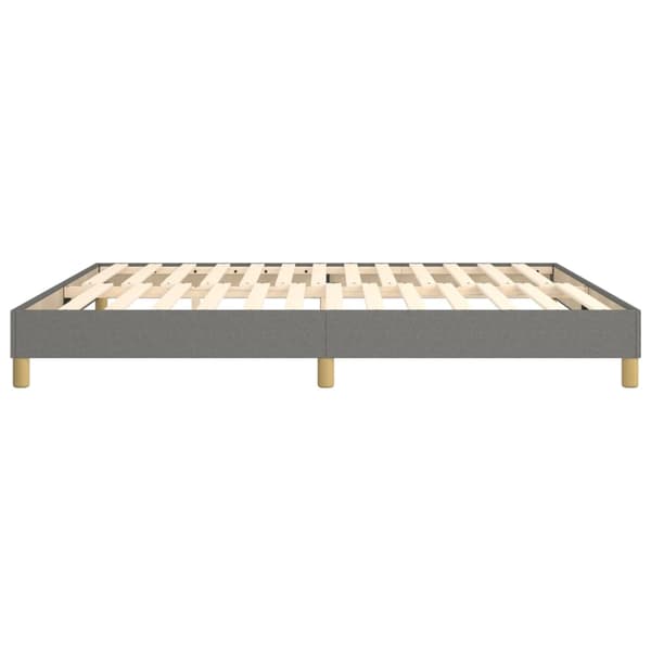 Boxspring-sängram mörkgrå 180x200 cm tyg