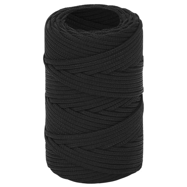 Båtlina helsvart 2 mm 100 m polypropen