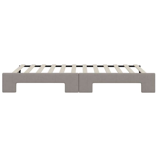 Dagbädd utdragbar taupe 100x200 cm tyg