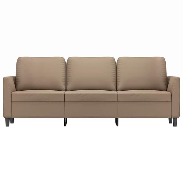 3-sitssoffa cappuccino 180 cm konstläder