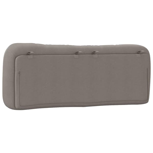 Headboard Cushion "Hvar" Taupe 140 cm Fabric