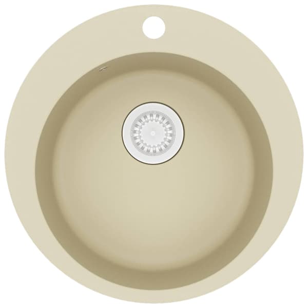 Diskho granit enkel rund beige