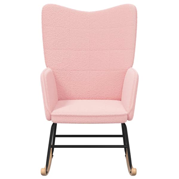 Gungstol Rosa Sherpa tyg