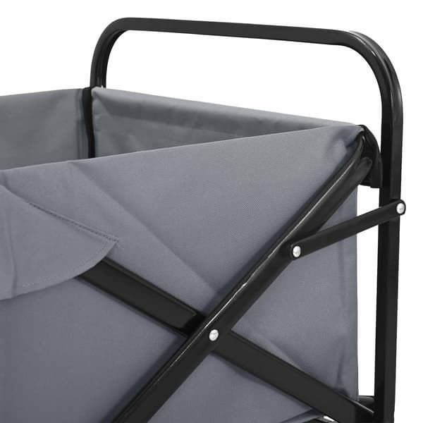 Fällvagn Grå 89 x 63 x 96 cm Stål och Polyester Oxford