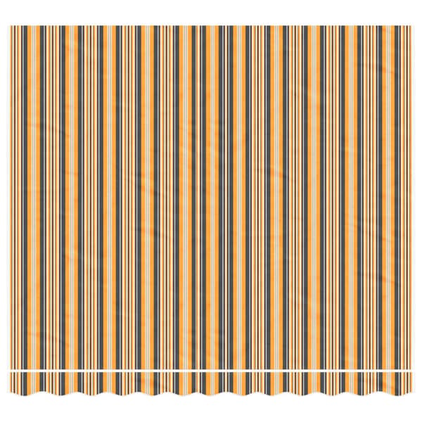 Ersättningstyg för markis orange och svart 3x2,5 m polyester