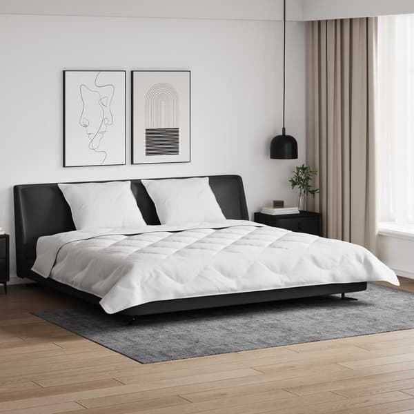 Vinter Täcke med kudde 3 pcs Vit Mikrofiber