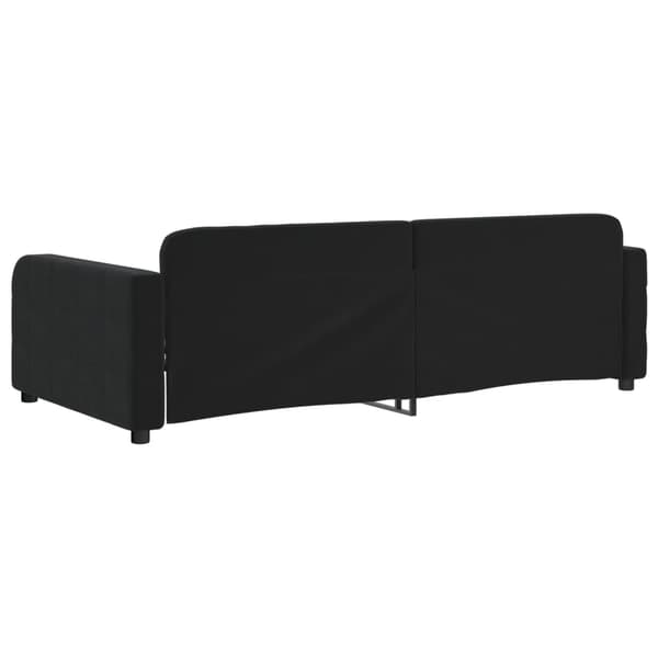 Dagbädd svart 90x190 cm sammet