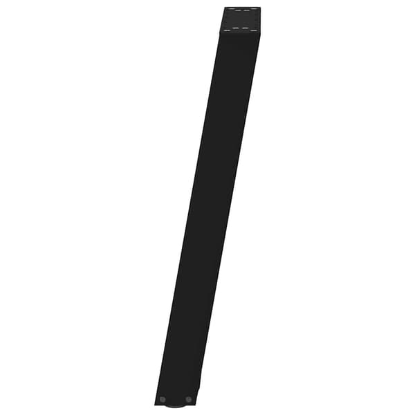 Matbordsben U-formade 2 st svarta 60x(72-73) cm stål