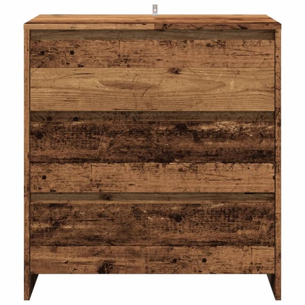Skänk åldrat trä 70x41x75 cm konstruerat trä