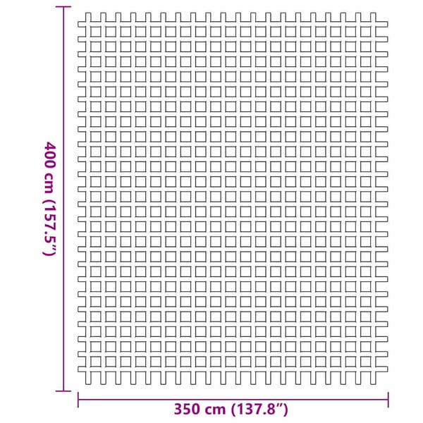 Tältmatta Blå 400 × 350 cm Polyester