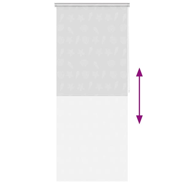 Rullgardin för dusch 100x240 cm sjöstjärna