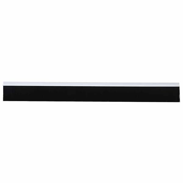 Självhäftande dörrborstlist 12 pcs Vit 100 cm Aluminiumlegering