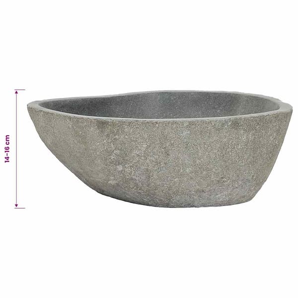 Handfat flodsten oval (37-46)x(29-36) cm