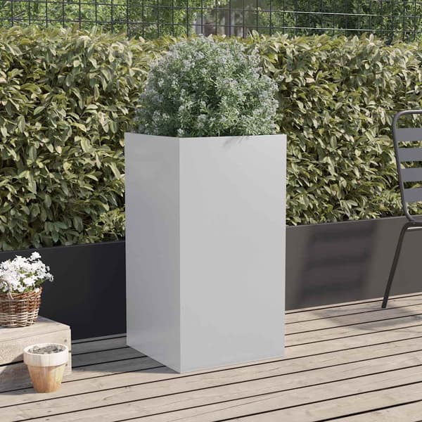 Odlingslåda silver 42x38x75 cm galvaniserat stål