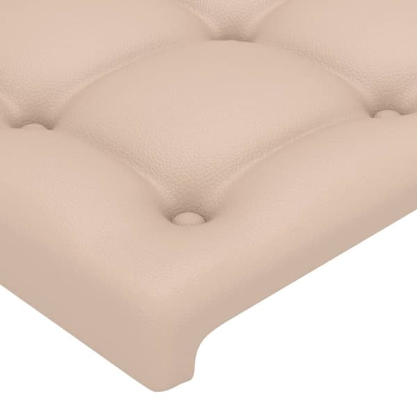 Sänggavel Cappuccino 100x5x118/128 cm konstläder