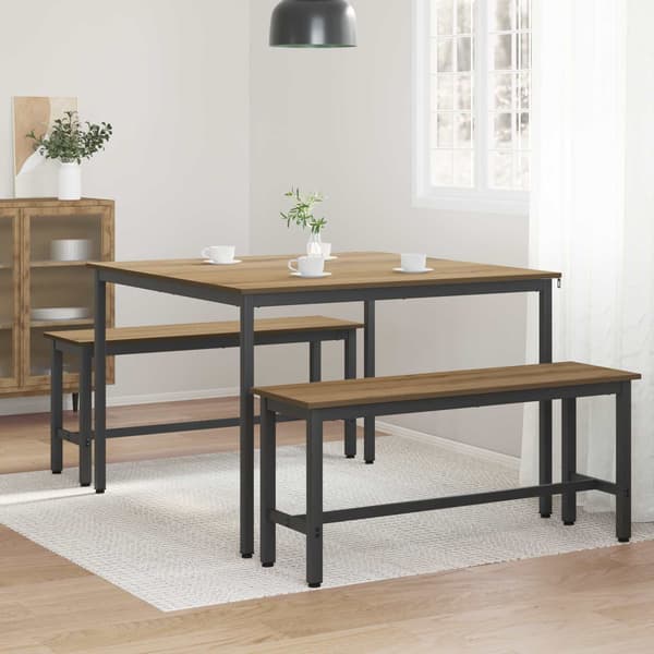 Matbord 110 x 110 x 75 cm METALL