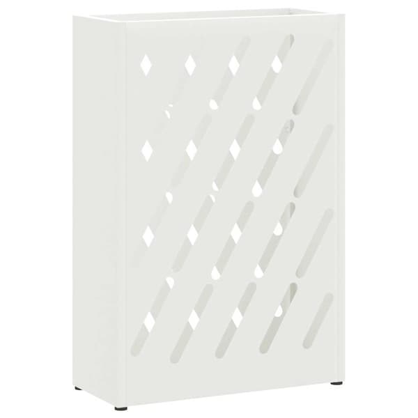 Regn Paraplyställ Vit 28 x 12 x 41 cm Stål