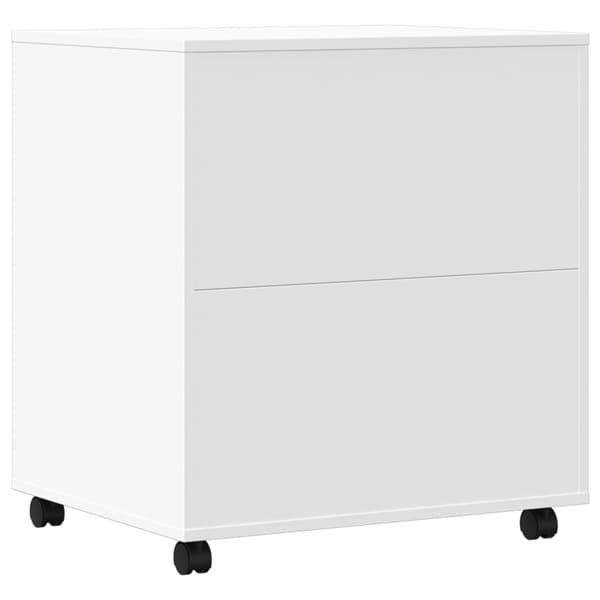 Skrivarställ med hjul vit 60x50x67 cm