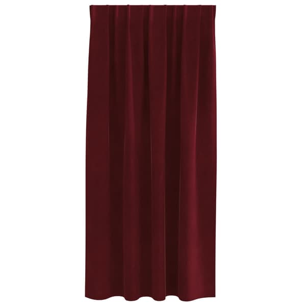 Mörkläggningsgardiner 2 pcs Vinröd 140 x 175 cm Sammet