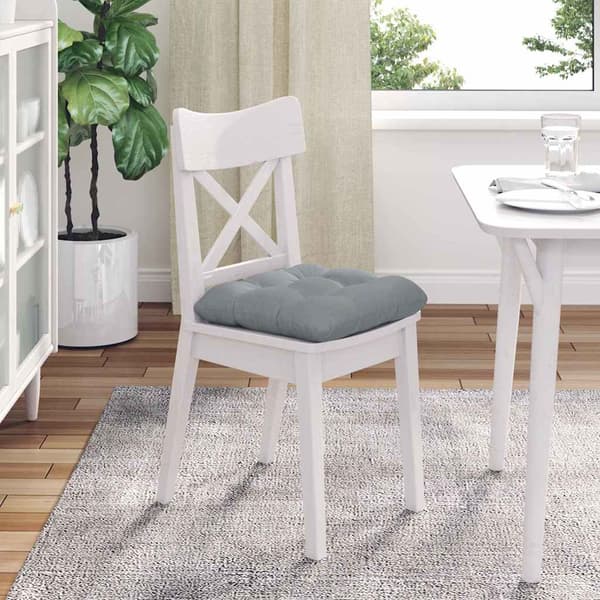 Sittkuddar 4 pcs Ljusgrå 40 x 40 x 12 cm tyg