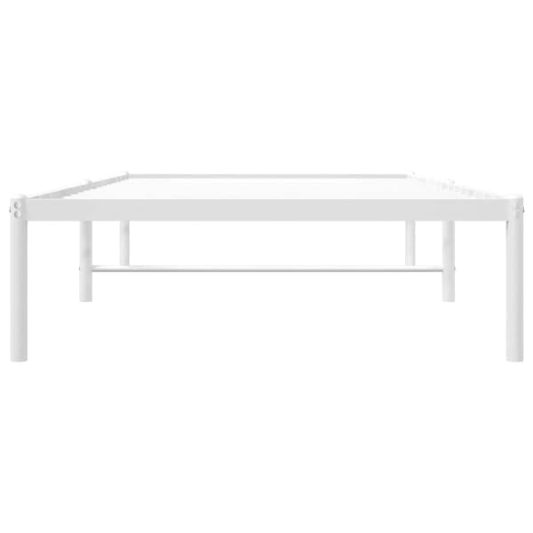 Sängram metall vit 90x200 cm