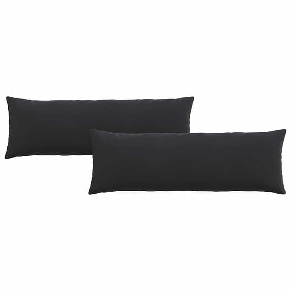 Sofakuddar 2 pcs Svart 120 x 40 cm Kordread tyg