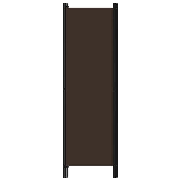 Rumsavdelare 3 paneler brun 150x180 cm