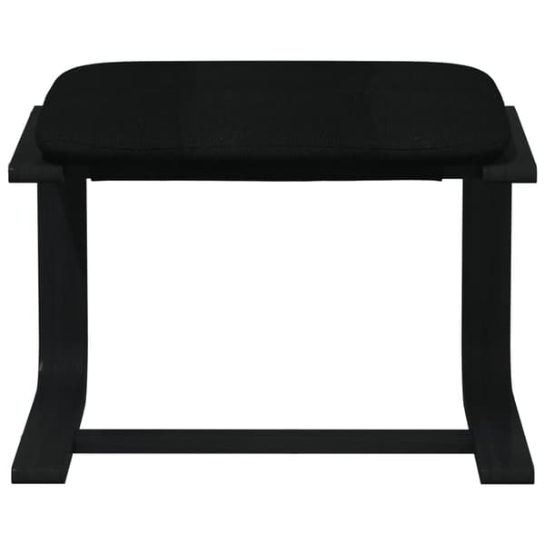 Fotpall svart 51x41x40 cm tyg