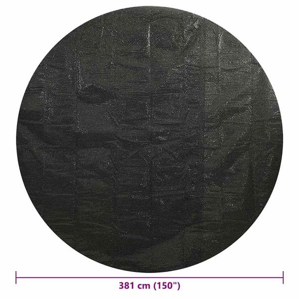 Poolskydd svart 381 cm PE