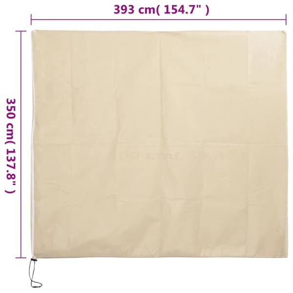 Fiberduk med blixtlås 70 g/m² 3,93x3,5 m