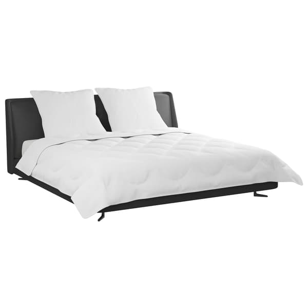 Duntäcke med kudde 3 pcs Vit Mikrofiber