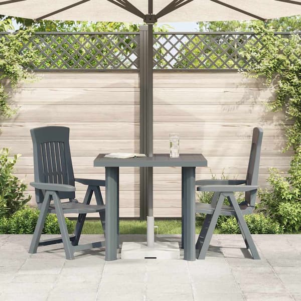Trädgårdsbord grön 80x75x72 cm plast