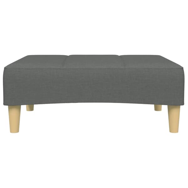 Fotpall mörkgrå 77x55x31 cm tyg