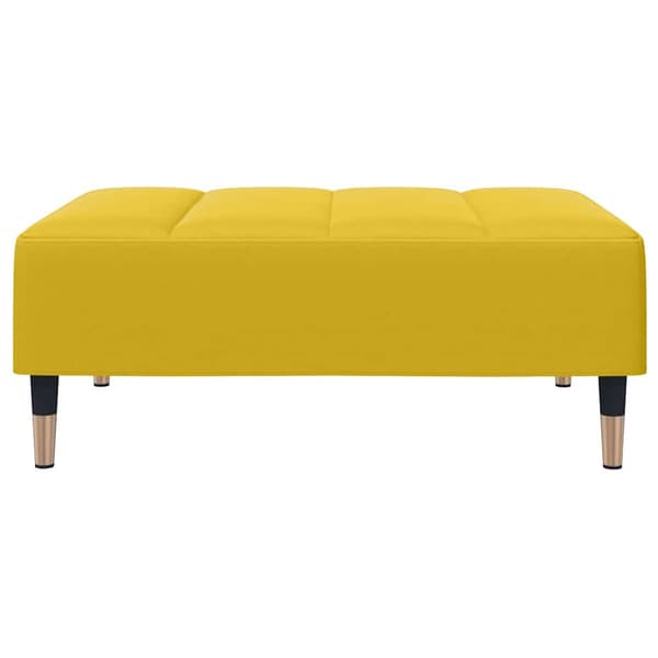 Fotpall Gul 77x55x31 cm sammet