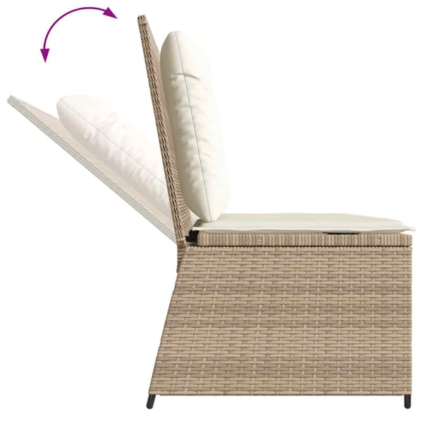 Trädgårdsbänk Beige konstrotting