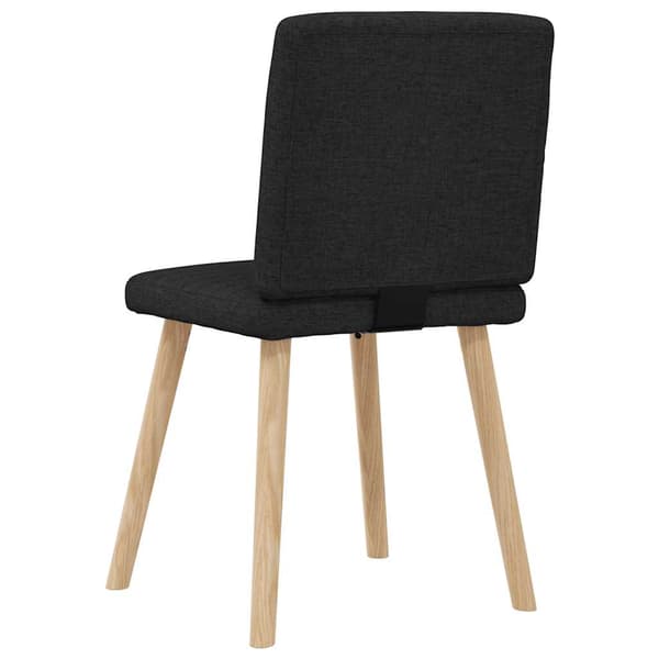 Matstolar 6 st svart tyg