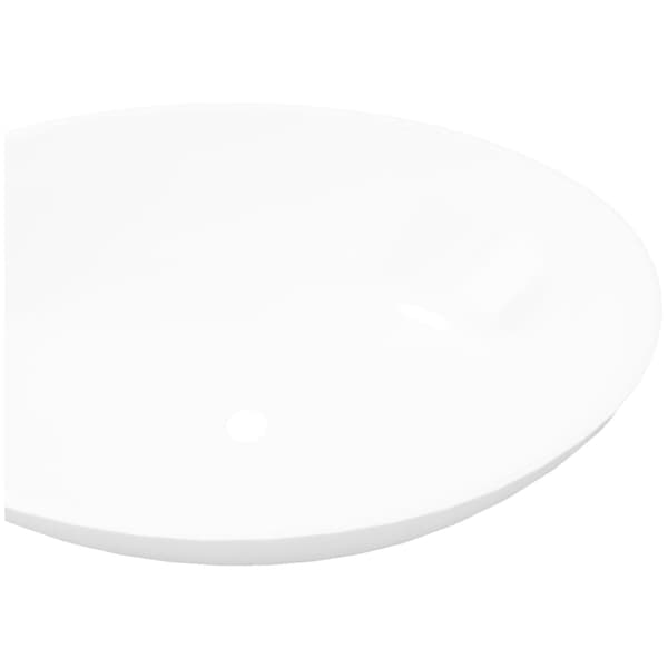 Handfat ovalt 40 x 33 cm keramisk vit
