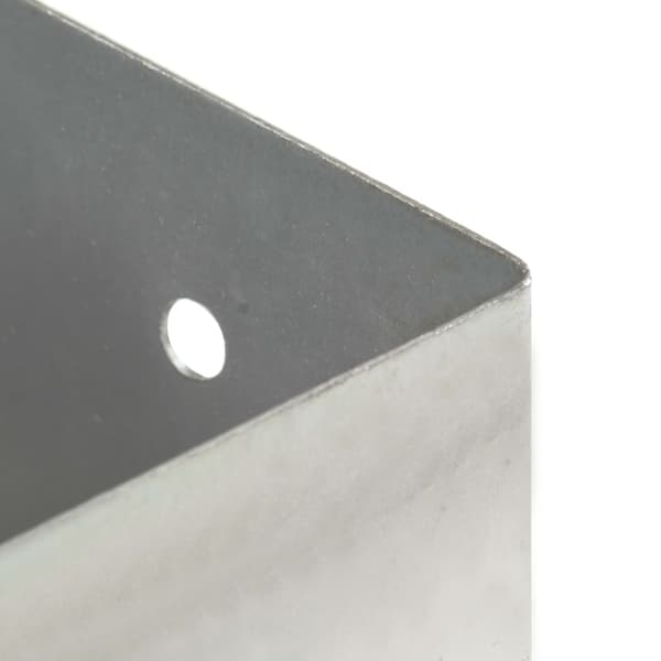 Stolpfot 4 st galvaniserad metall 91 mm