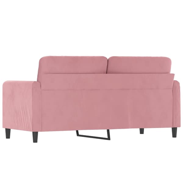 Soffa 2-sits rosa 140 cm sammet