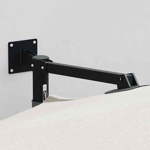Trädgårdsparasol Sand 248 x 248 x 148 cm Polyester och Stål