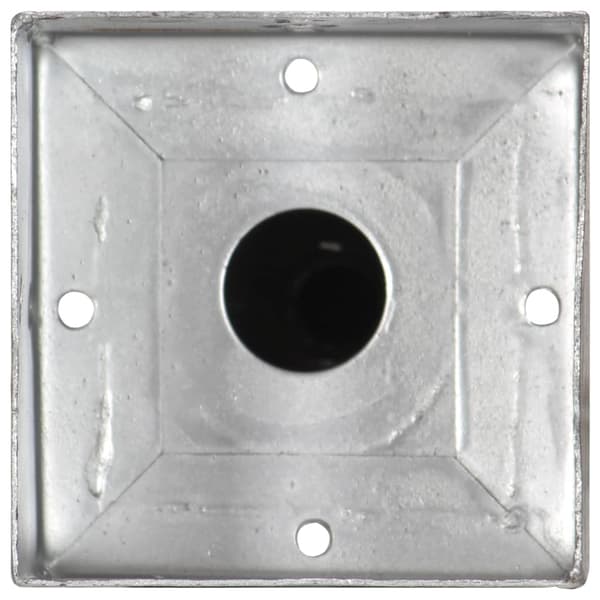 Jordspett 2 st silver 12x12x56 cm galvaniserat stål