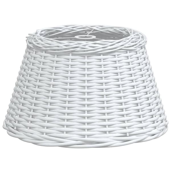 Taklampskärm vit Ø50x30 cm korgmaterial