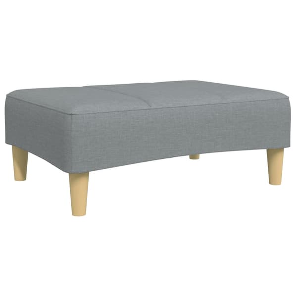 Fotpall Ljusgrå 77x55x31 cm tyg